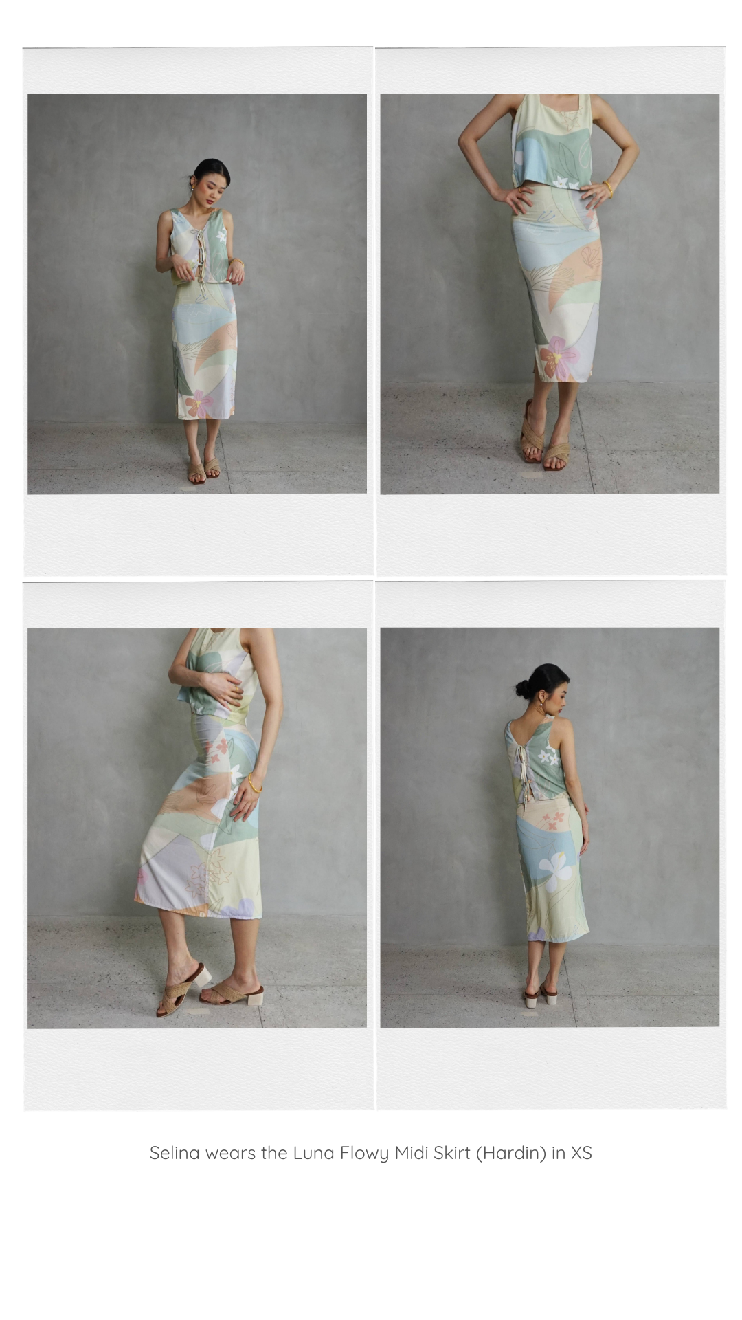 Luna Flowy Midi Skirt