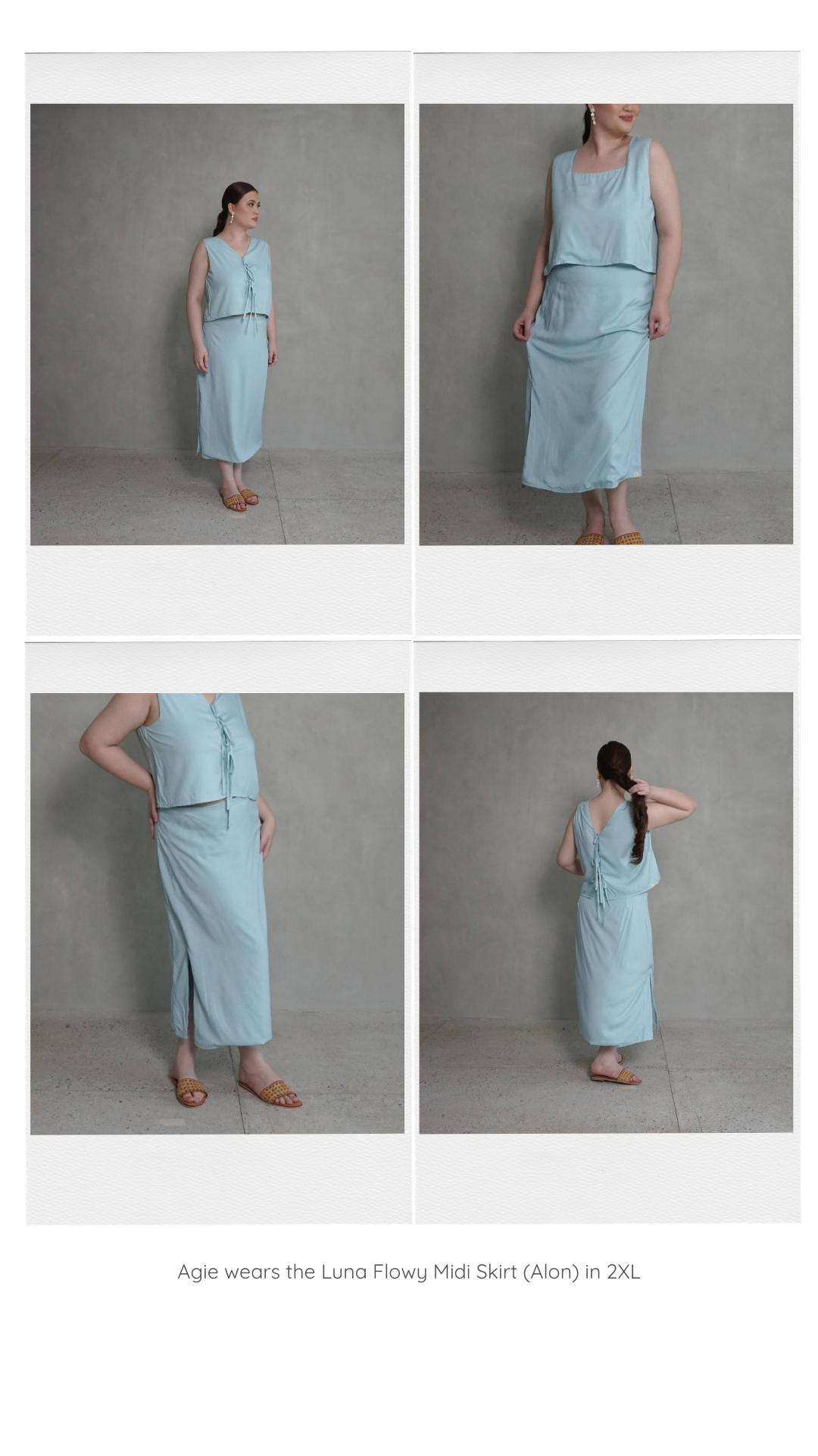 Luna Flowy Midi Skirt