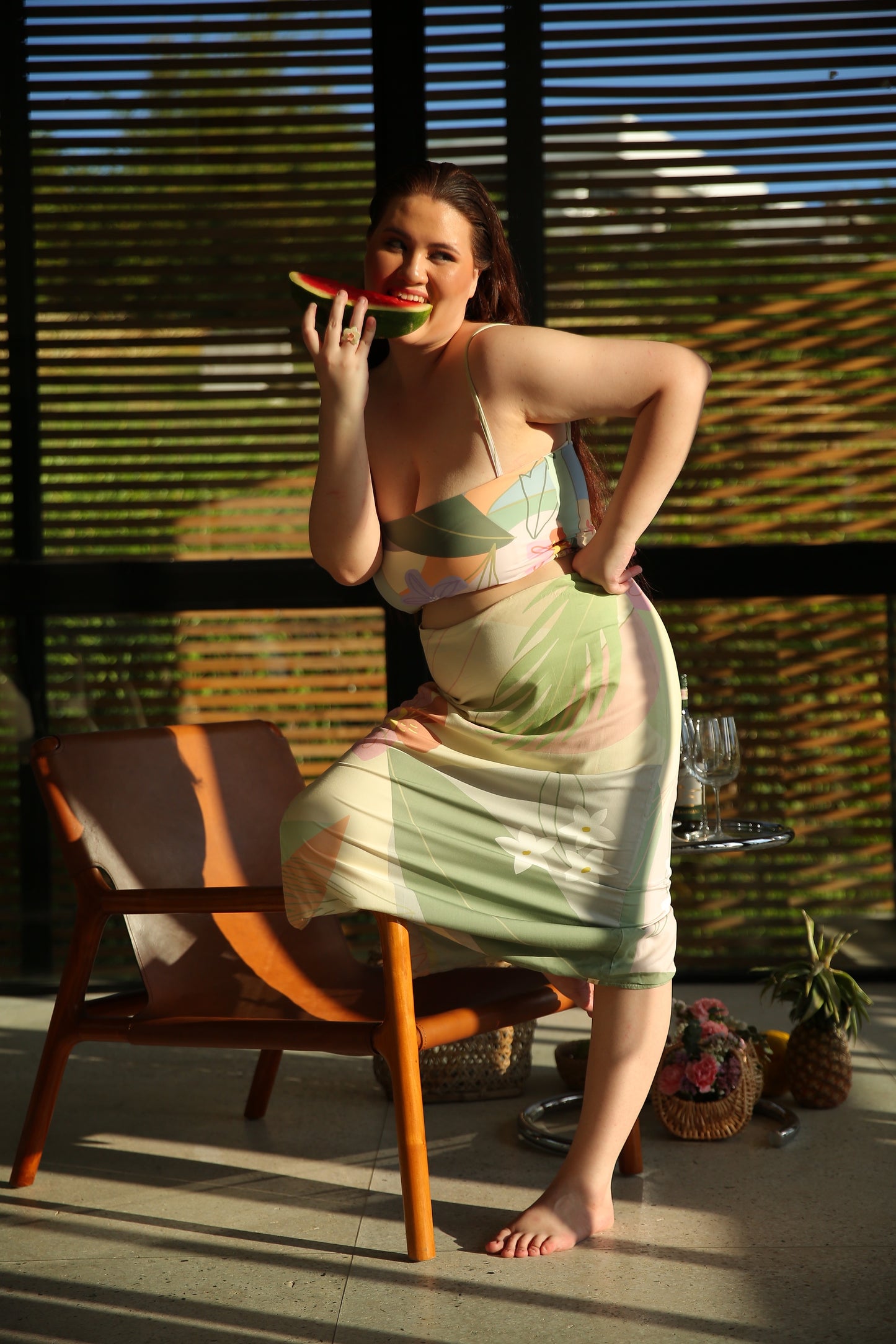 Luna Flowy Midi Skirt