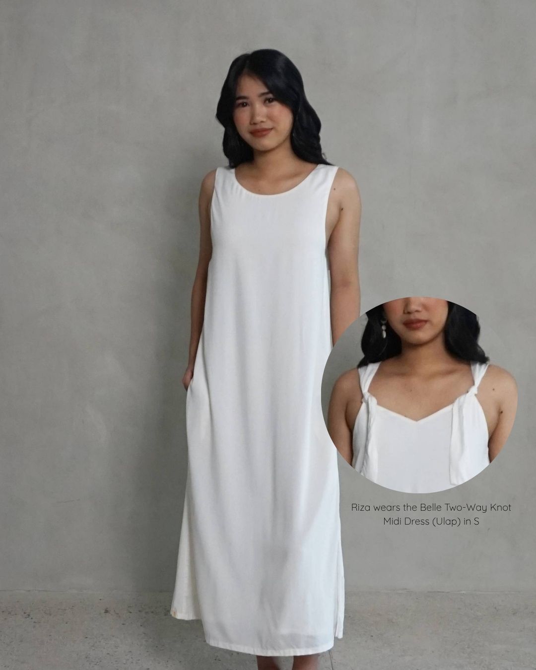 Belle Two-Way Knot Midi Dress