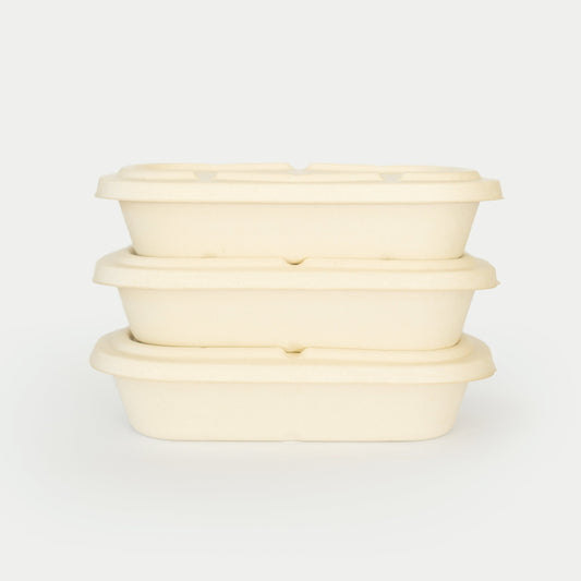 850mL Oval Bowl - Sugarcane Bagasse Food Container