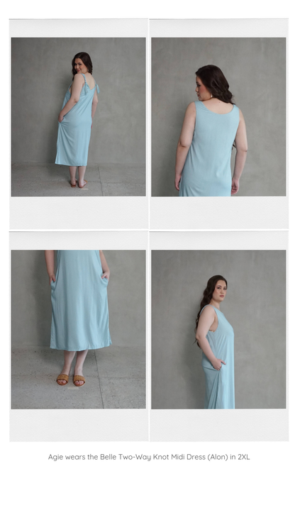 Belle Two-Way Knot Midi Dress