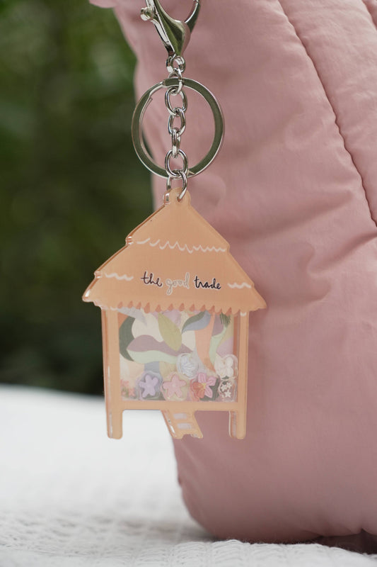 Bahay Kubo Keychain Shaker