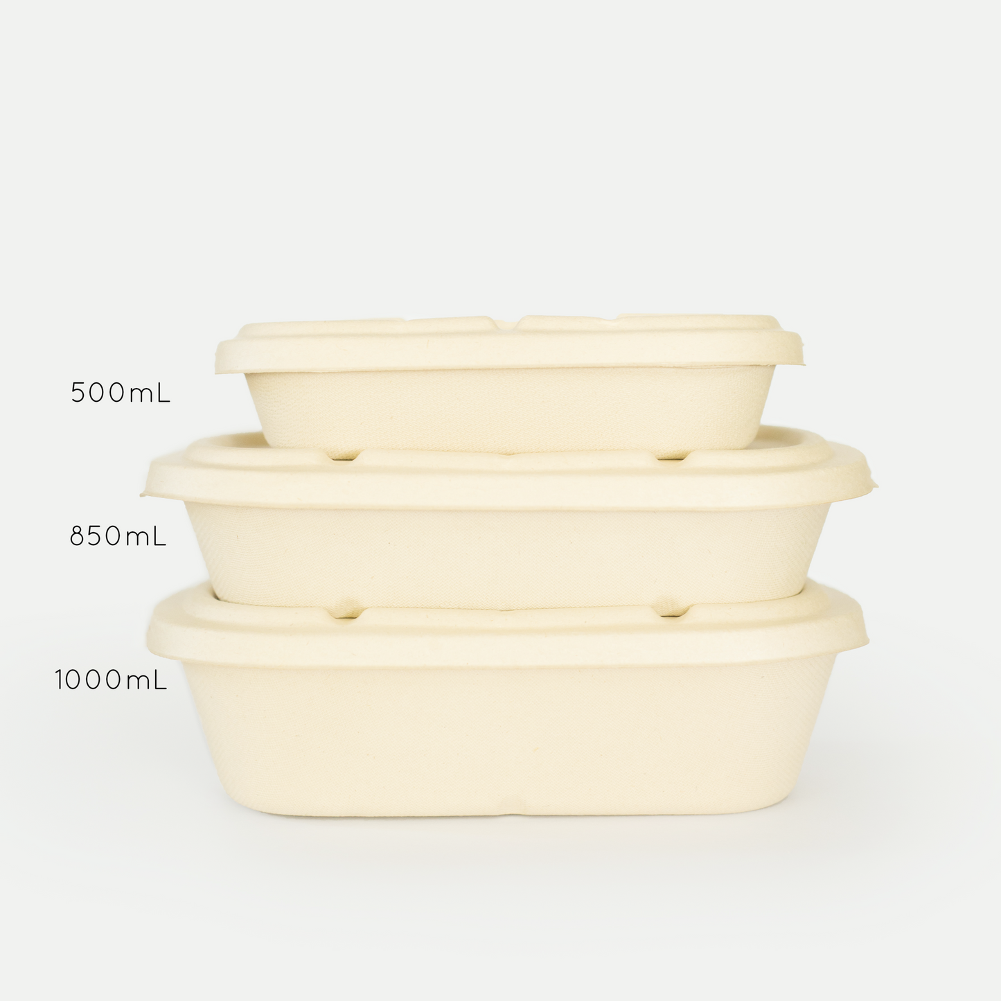 1000mL Oval Bowl - Sugarcane Bagasse Food Container