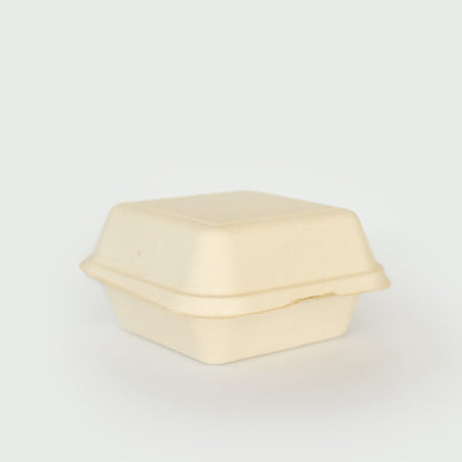 450mL Clamshell - Sugarcane Bagasse Food Container