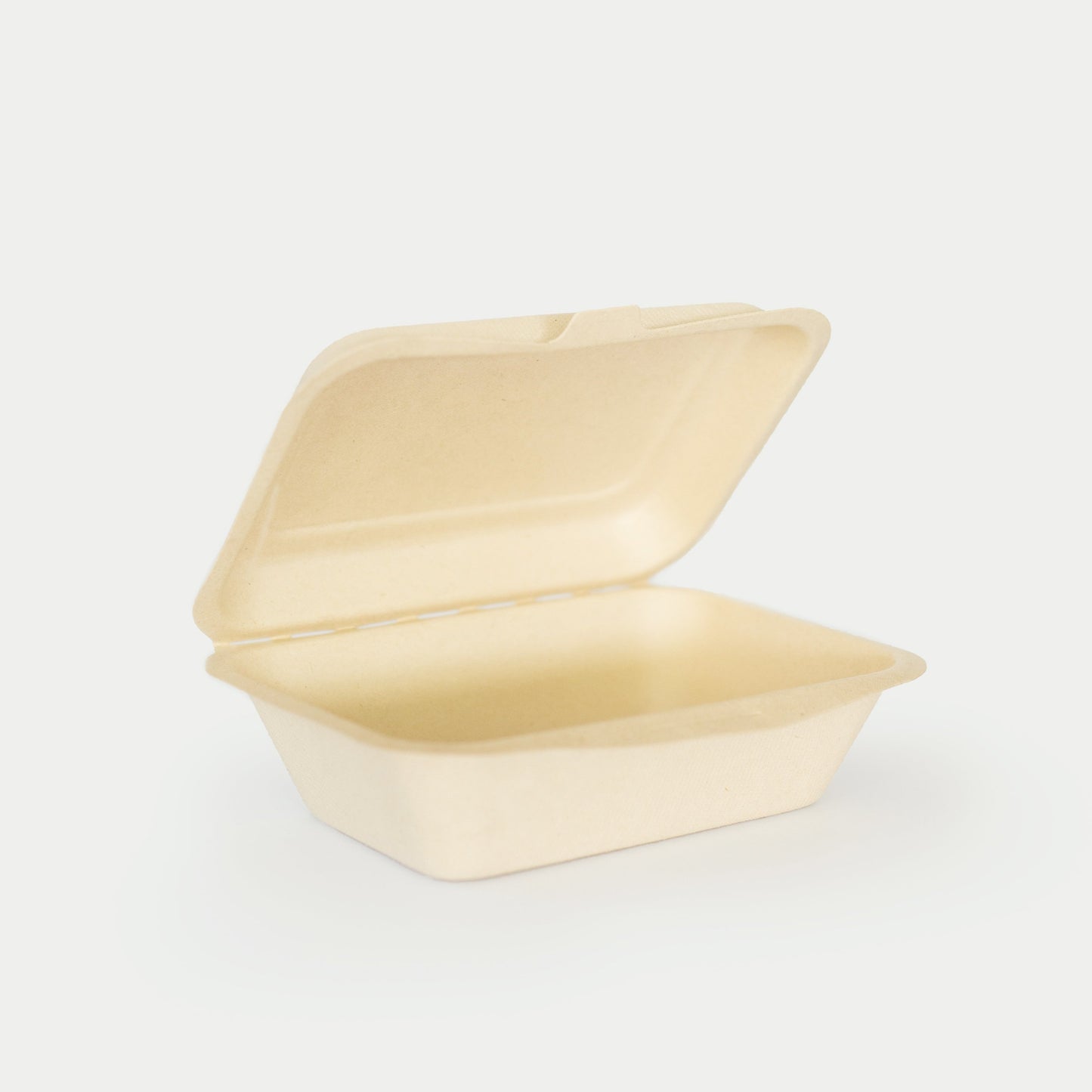 600mL Clamshell - Sugarcane Bagasse Food Container